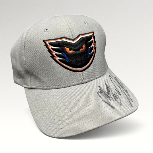 Lehigh Valley Phantoms Signed 47 Brand Stretch Fit Hockey Hat Gray