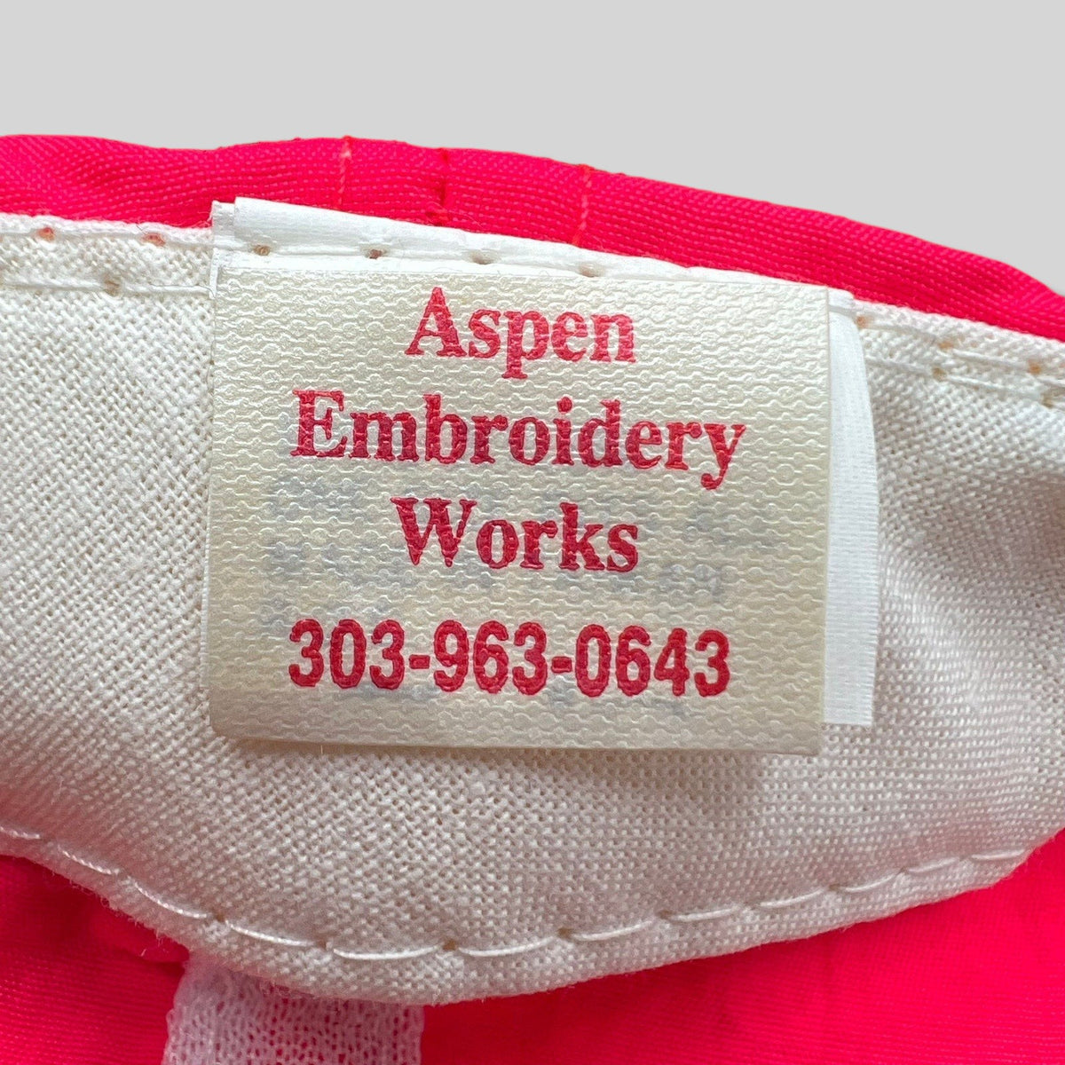Vintage 1993 Aspen Air Show Snapback Hat Neon Red Jets Cap USA