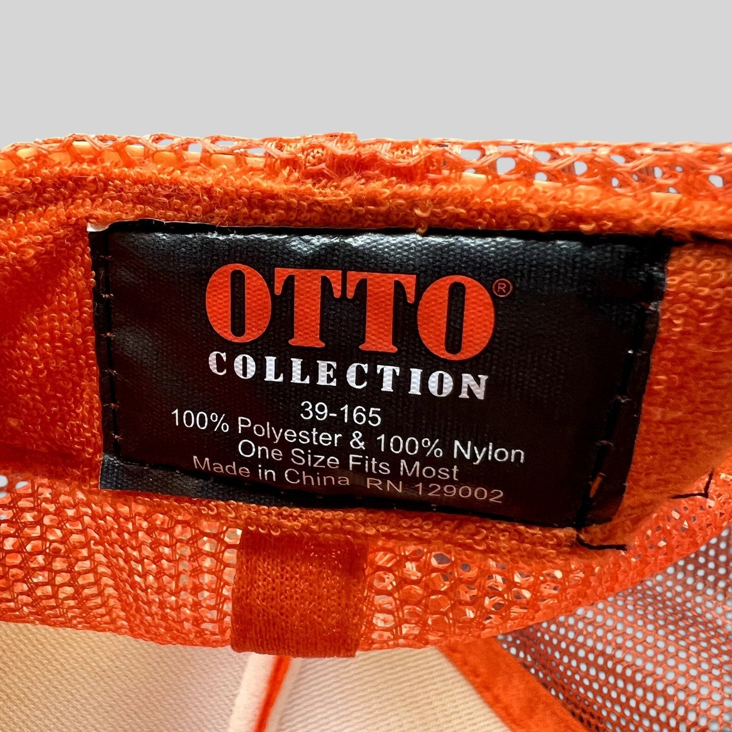 Snow Polo Aspen Trucker Snapback Hat Orange Otto Collection Ski Resort Cap