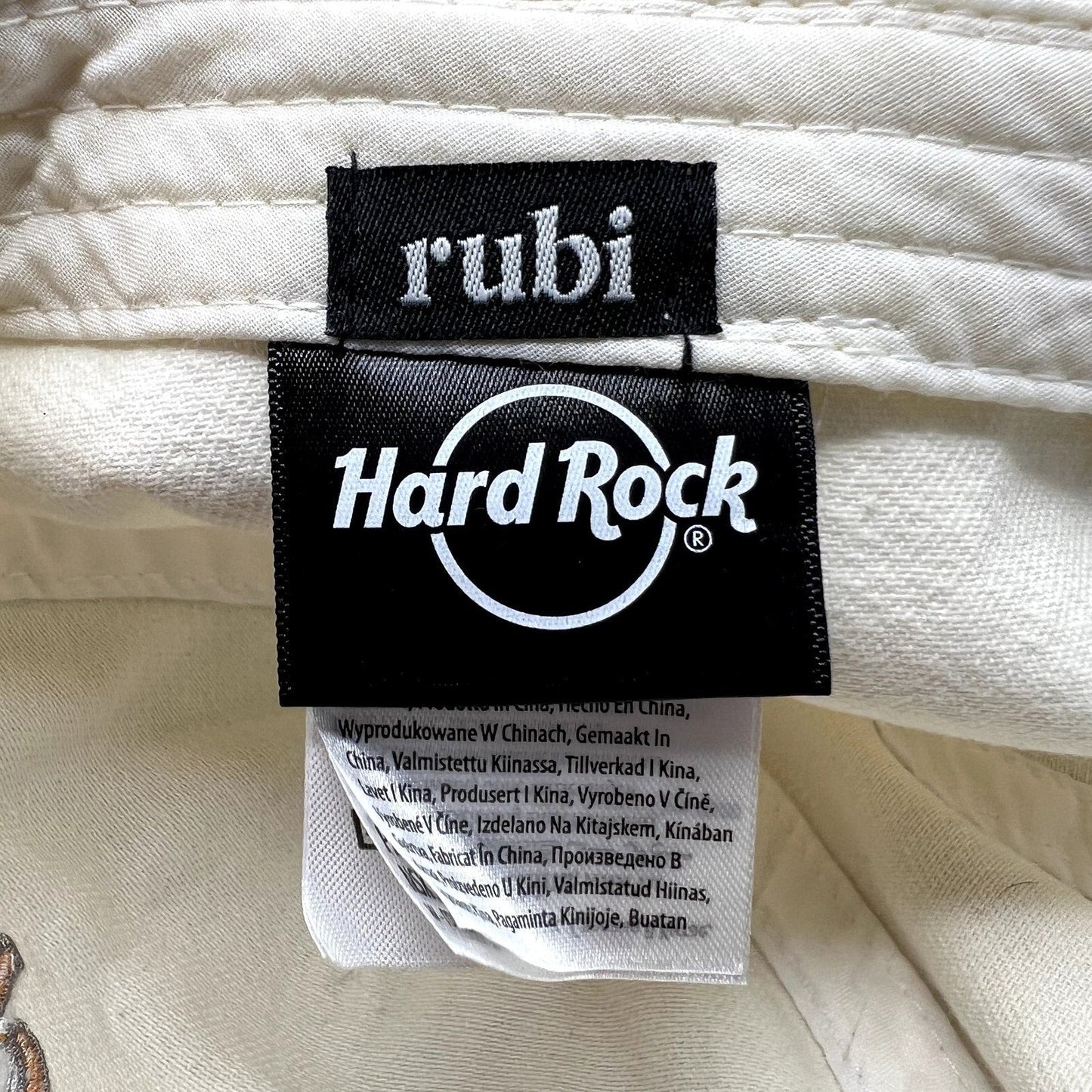 Hard Rock Cafe Pastel Logo Strapback Hat Rubi Cream Lavender Adjustable Cap