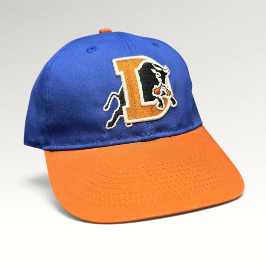 Durham Bulls OC Sports 2000s Blue Orange Strapback Hat, photo 2