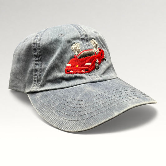 Ferrari Smoking Sports Car 2000s Strapback Hat, photo 2