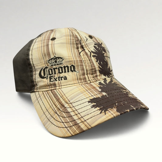 Corona Extra 2009 Palm Tree Plaid Strapback Hat, photo 2