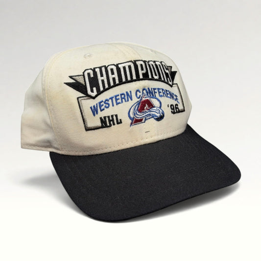 Colorado Avalanche Western Conference Champions 1996 Snapback Hat photo 2
