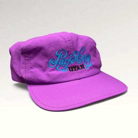 Park City Utah 1990s Nylon Snapback Hat photo 2