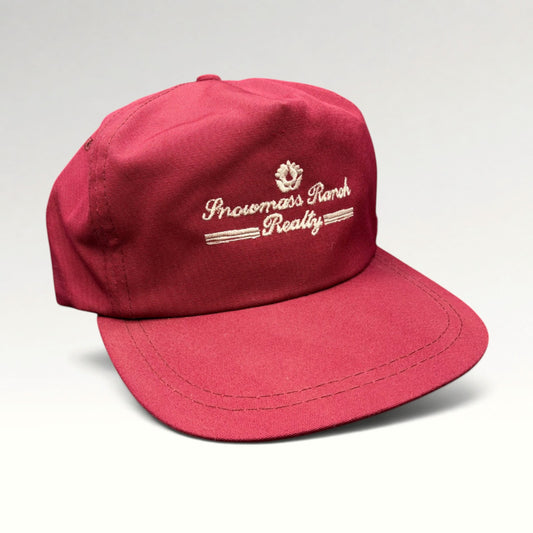Snowmass Ranch Realty Aspen 1990s Strapback Hat photo 2