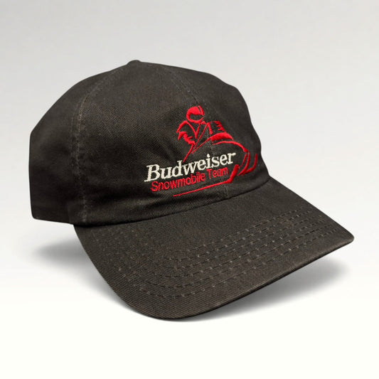 Budweiser Snowmobile Team 1990s Strapback Hat photo 2