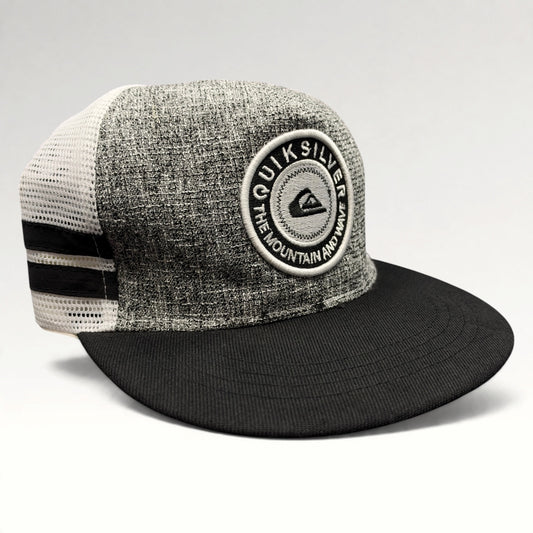 Quiksilver Mountain and Wave Striped Snapback Trucker Hat, photo 2