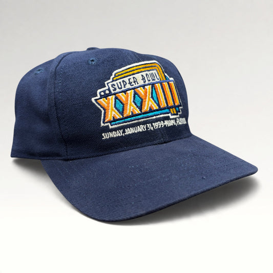 Super Bowl XXXIII Miami 1999 Logo 7 Snapback Hat