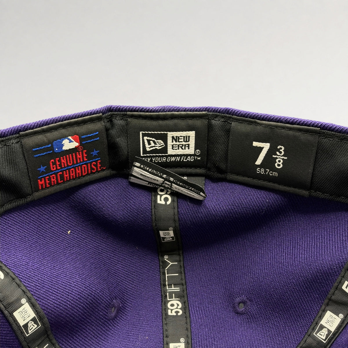 Los Angeles Dodgers Purple Gold New Era 59FIFTY Fitted Hat 7 3/8, photo 7