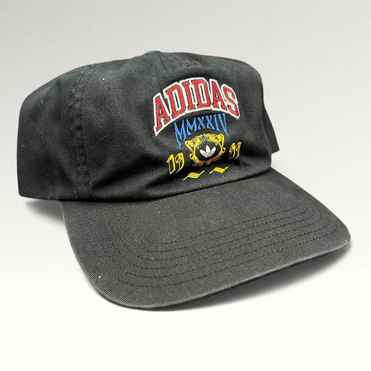 Front angled view of multicolor Adidas embroidery