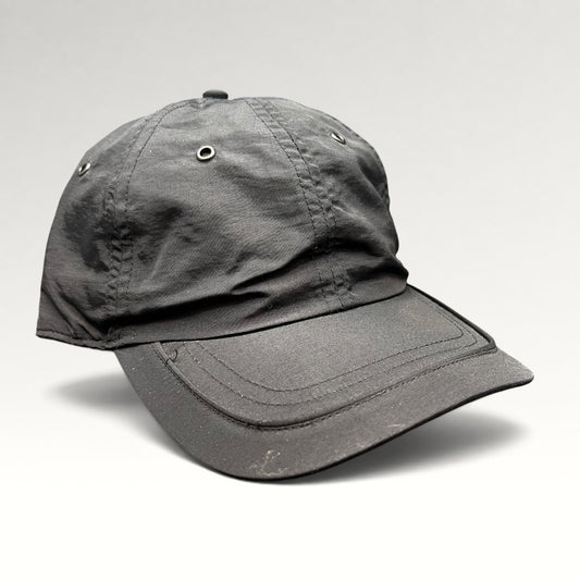 Front angled view showing brim wear