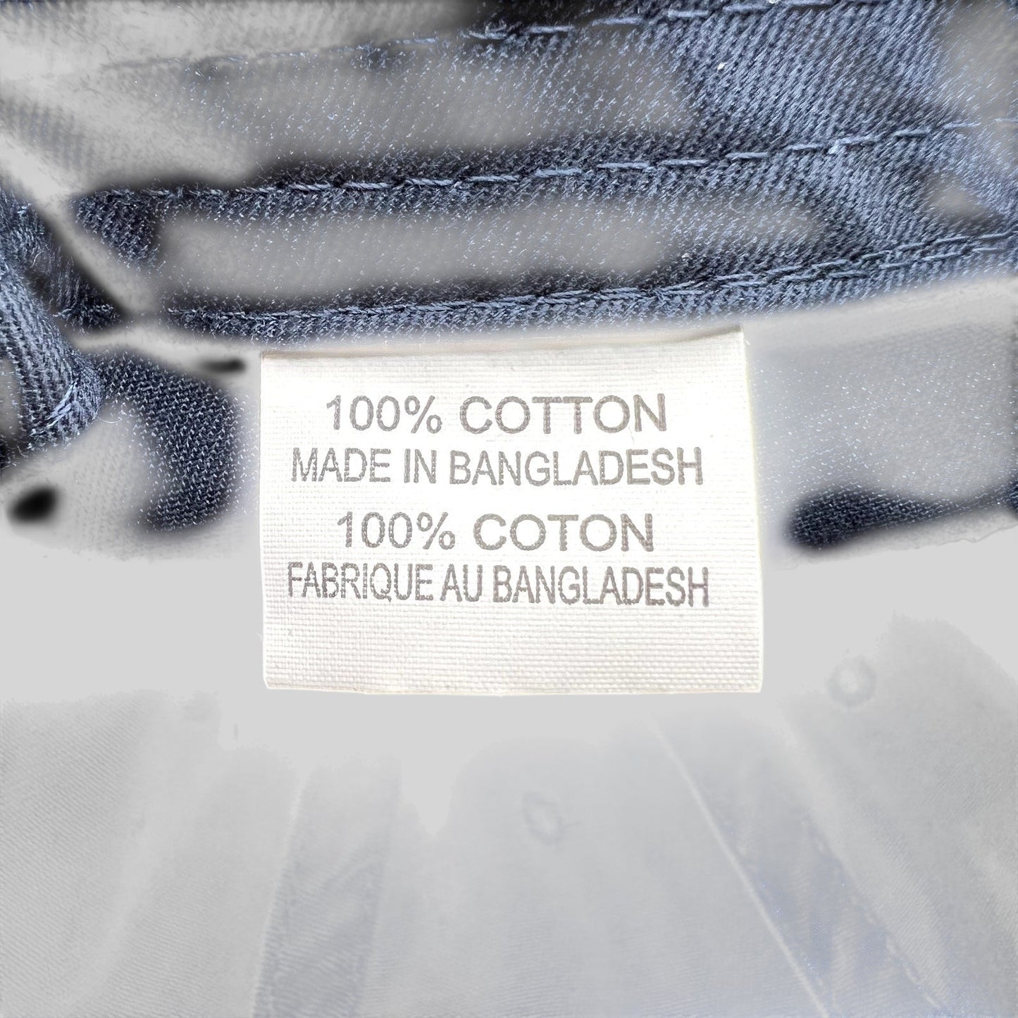 Raree Finds Barton & Gray Mariners Club hat interior label showing 100% cotton material and origin