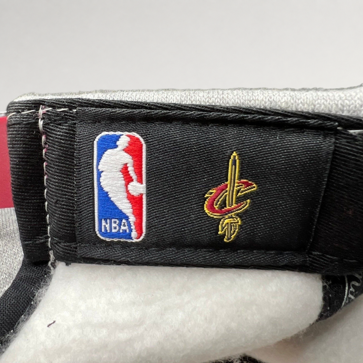 Raree Finds Mitchell & Ness Cleveland Cavaliers snapback interior label with NBA logo and team embroidery