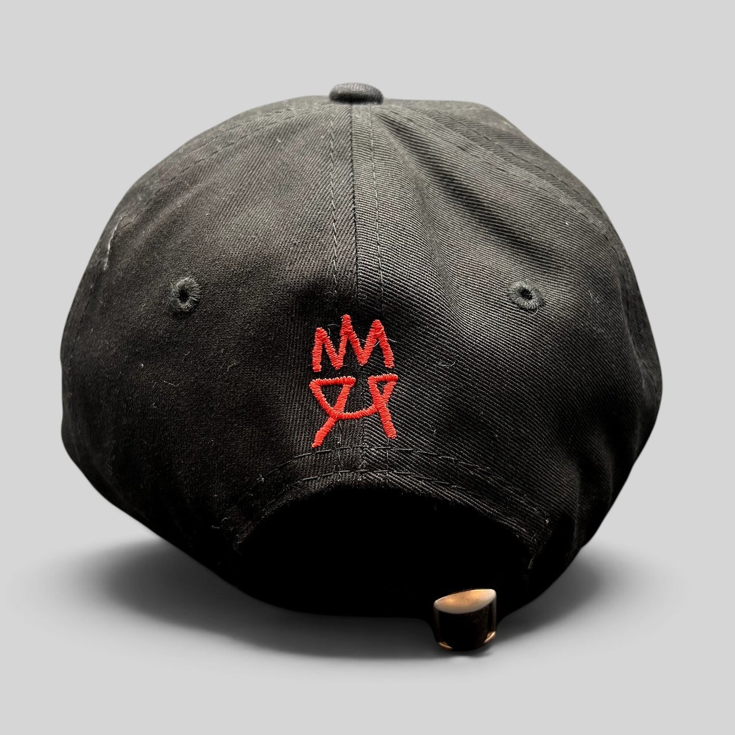 Raree Finds City On Fire cast and crew New Era 9TWENTY black hat with red embroidered logo on the back