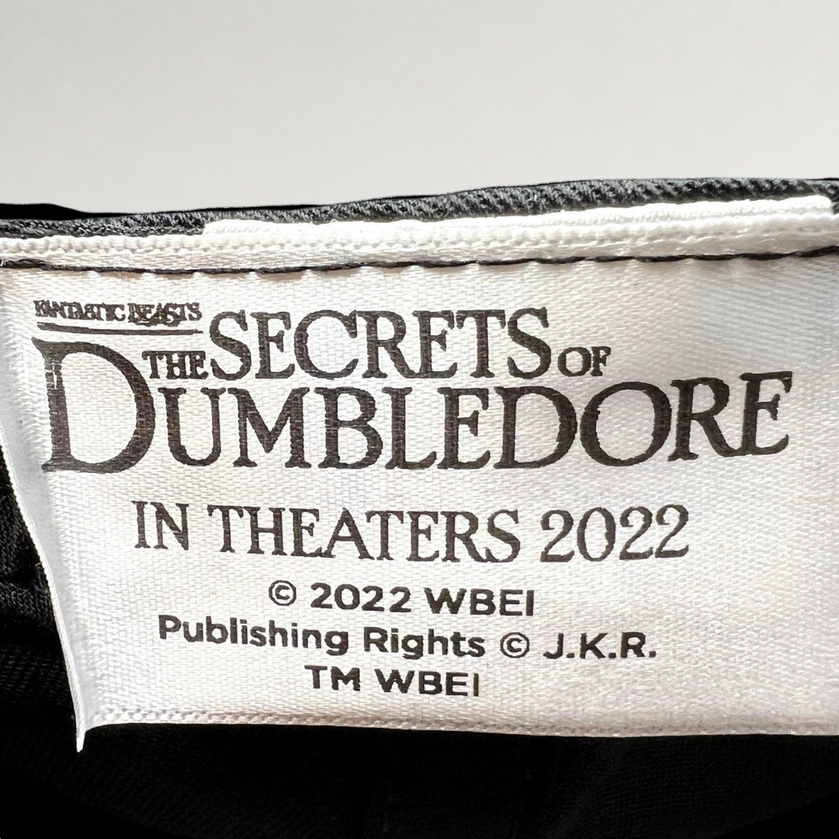 Raree Finds Fantastic Beasts The Secrets of Dumbledore 2022 movie cap interior brand label tag