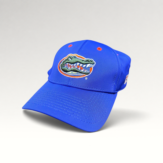 Raree Finds Florida Gators royal blue performance hat with embroidered logo and orange eyelet details