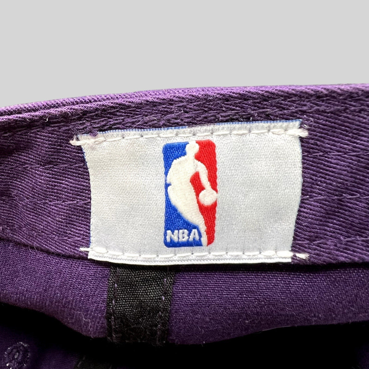 Raree Finds purple cotton Los Angeles Lakers hat interior featuring an official NBA licensed merchandise tag