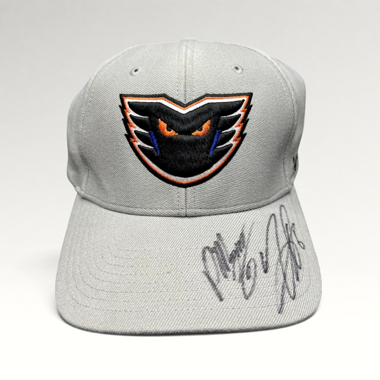Lehigh Valley Phantoms Signed 47 Brand Stretch Fit Hockey Hat Gray