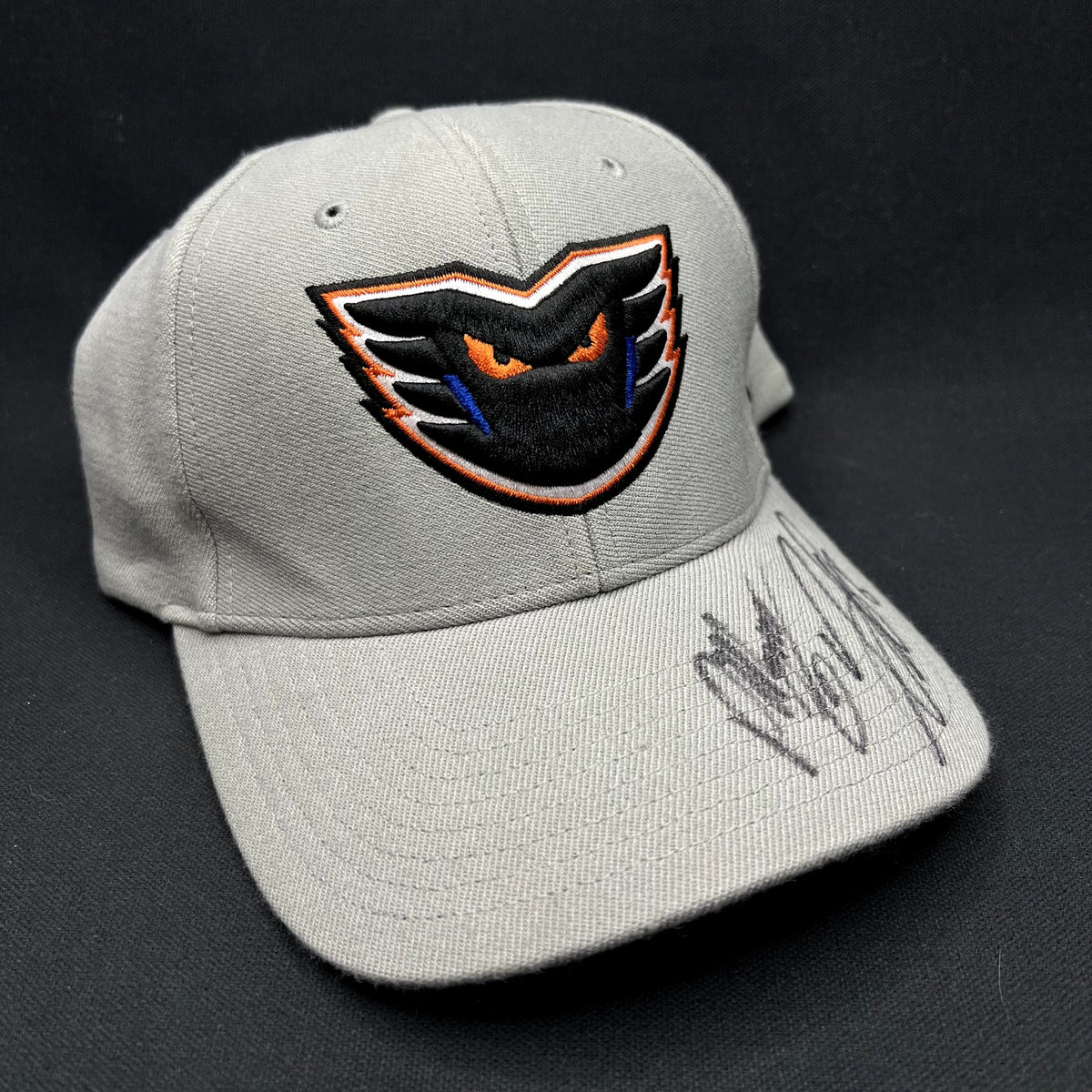 Lehigh Valley Phantoms Signed 47 Brand Stretch Fit Hockey Hat Gray