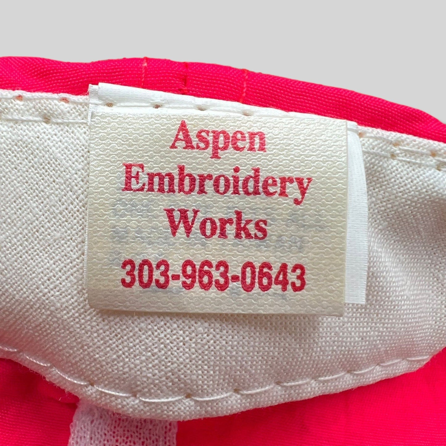Vintage 1993 Aspen Air Show Snapback Hat Neon Red Jets Cap USA