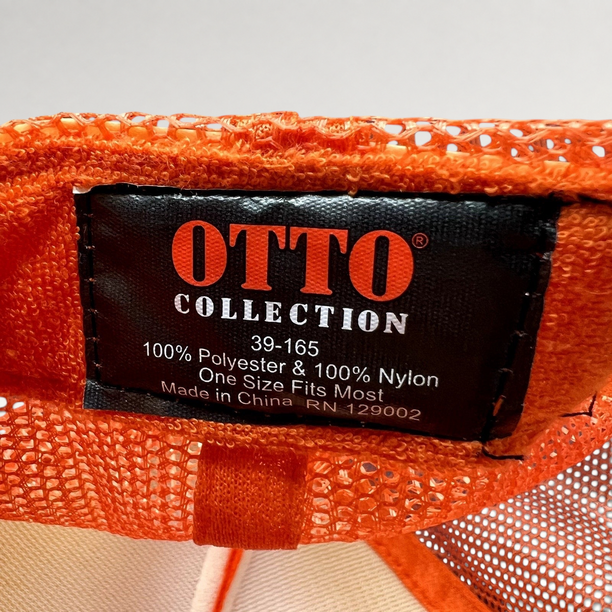 Snow Polo Aspen Trucker Snapback Hat Orange Otto Collection Ski Resort Cap