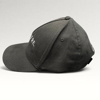 Raree Finds black cotton Spectre 007 promotional strapback hat with white embroidered James Bond film branding