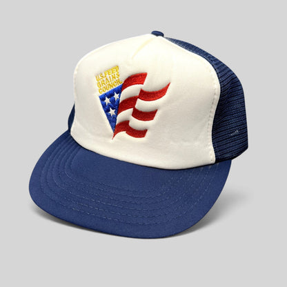 Vintage U.S. Feed Grains Council Mesh Snapback Trucker Hat USA