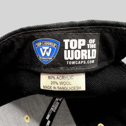 Colorado Buffaloes CU Black Gold Strapback Hat Top of the World Adjustable Cap
