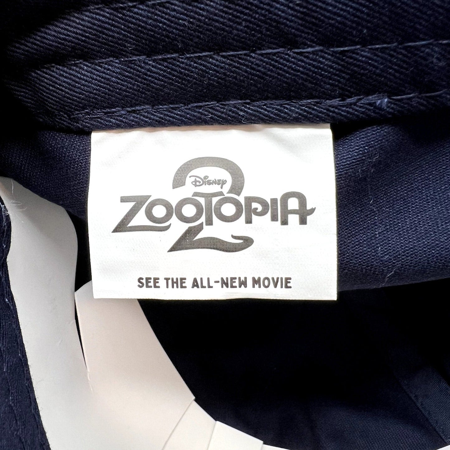 Disney Zootopia 2 Movie Promo Strapback Hat Navy Embroidered Cap