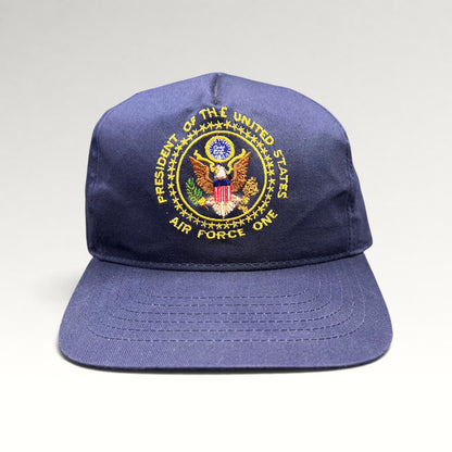 Air Force One navy hat, front view