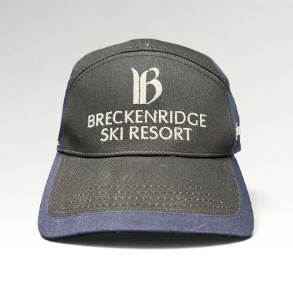 Breckenridge Ski Resort staff 2006-07 black and navy strapback golf hat, front view