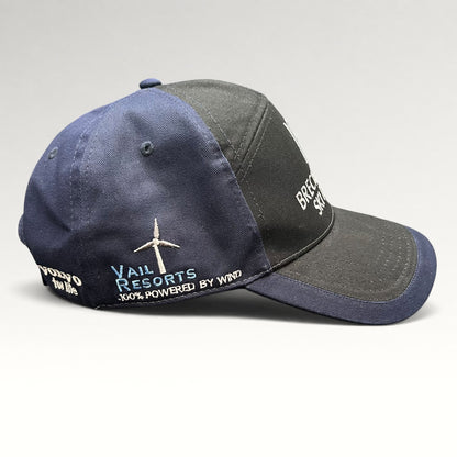 Breckenridge Ski Resort staff 2006-07 strapback golf hat, Vail Resorts wind power embroidery