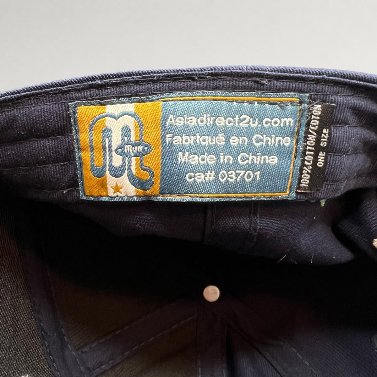Breckenridge Ski Resort staff 2006-07 strapback golf hat, manufacturer label