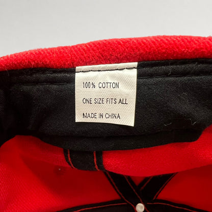 Red Honda logo strapback hat, cotton one size label