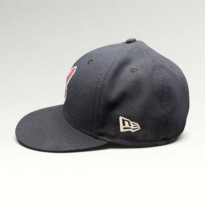 Cleveland Indians New Era fitted hat, left side logo