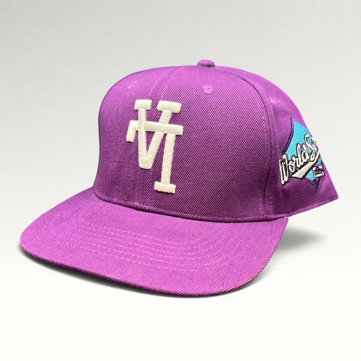Prevail Los Angeles Modern Purple World Series Snapback Hat, photo 3