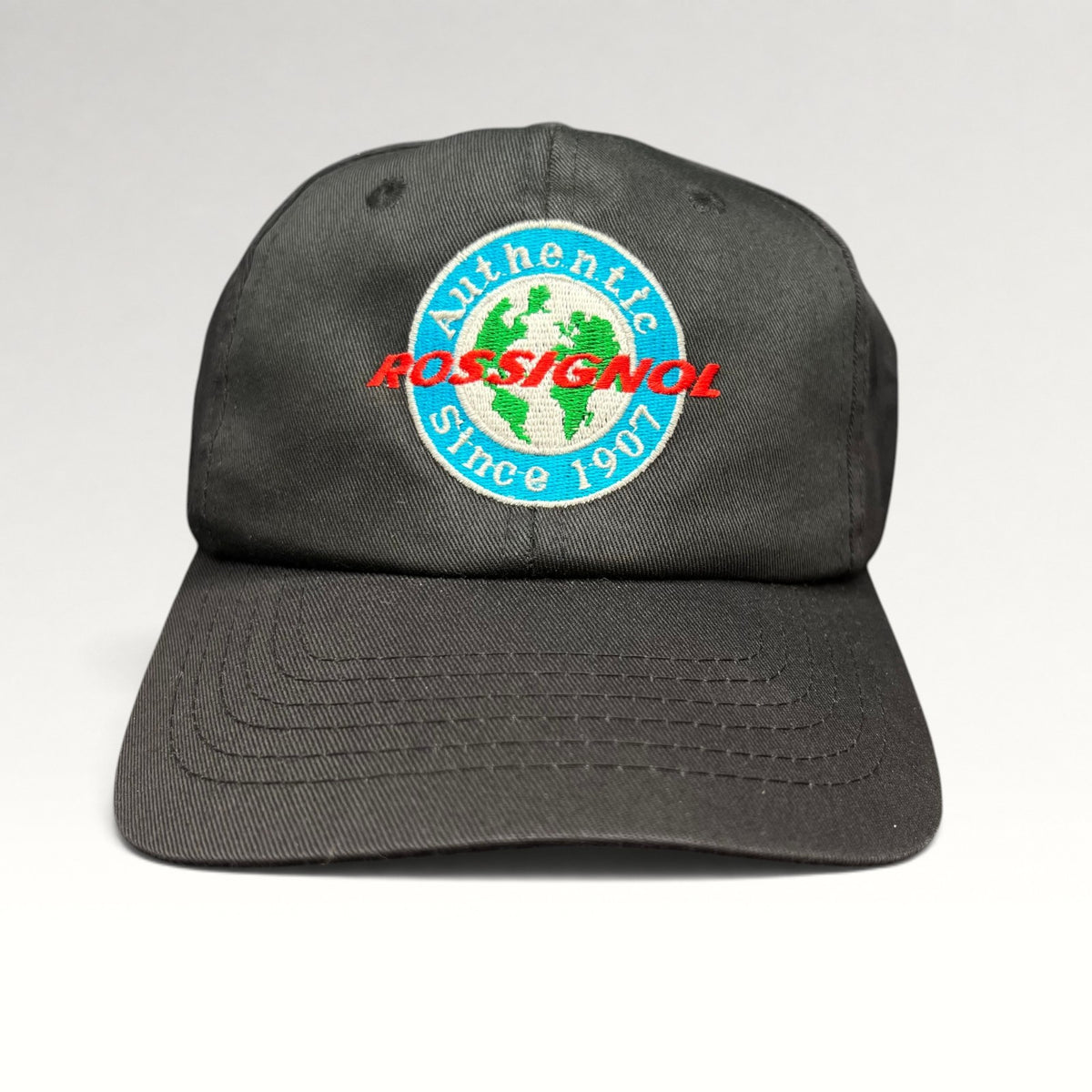 Rossignol Authentic Since 1907 Globe 2000s Black Strapback Hat, photo 1