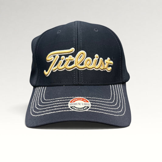 Milwaukee Brewers Titleist Navy Stretch Fitted Hat Medium-Large, photo 1