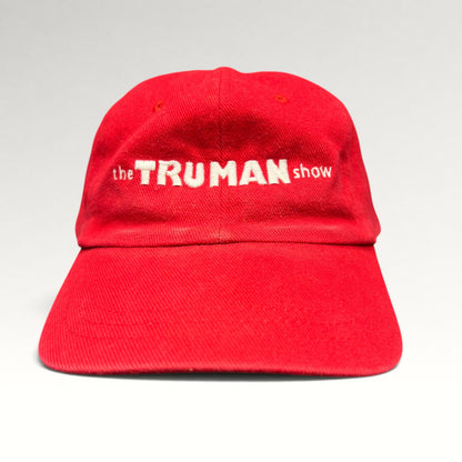 The Truman Show 1998 Movie Promo Red Strapback Hat, photo 1