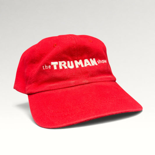 The Truman Show 1998 Movie Promo Red Strapback Hat, photo 2