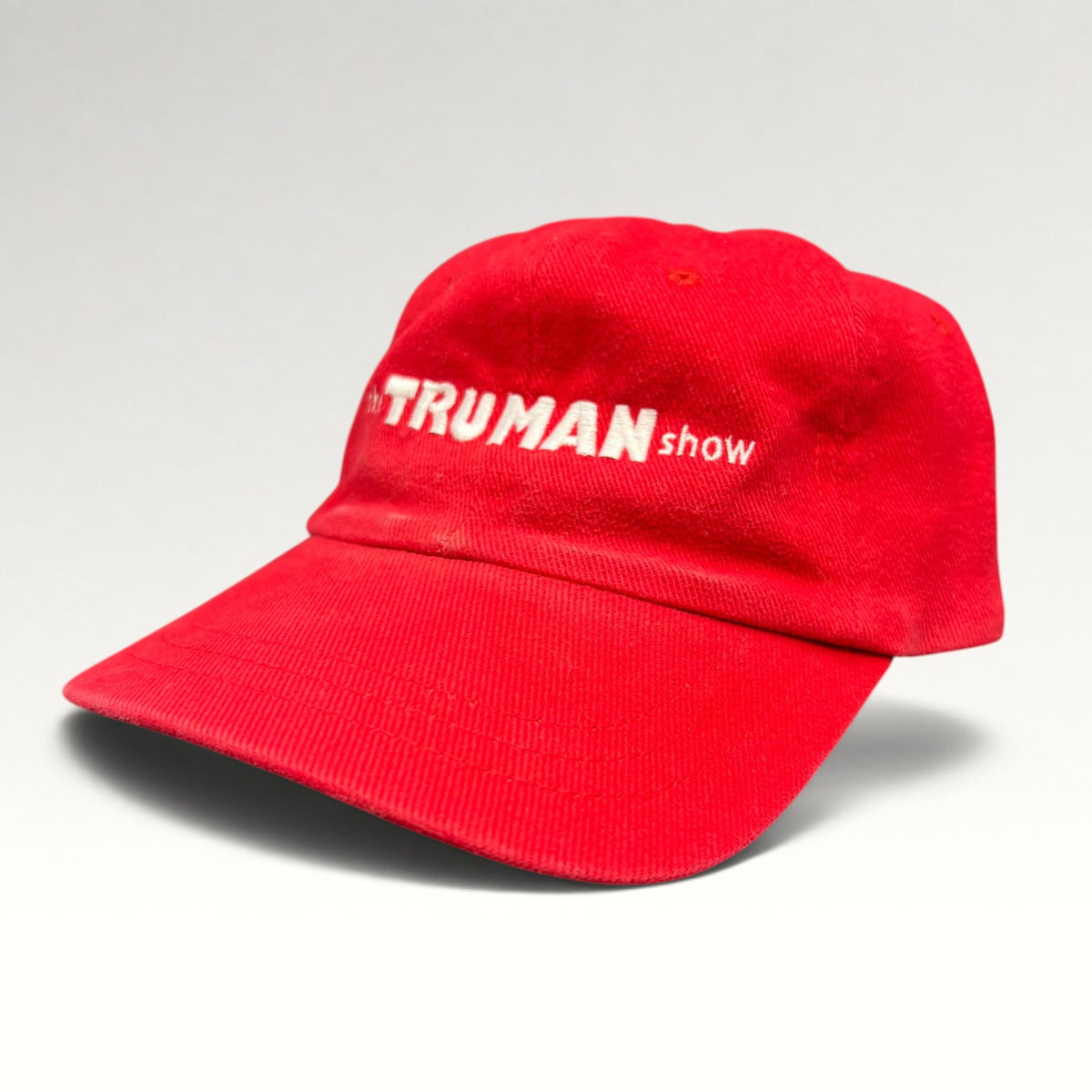 The Truman Show 1998 Movie Promo Red Strapback Hat, photo 3