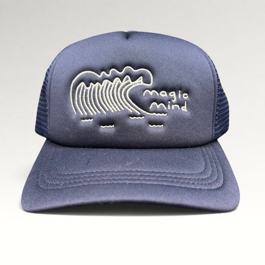 Magic Mind Modern Blue Wave Trucker Snapback Hat, photo 1