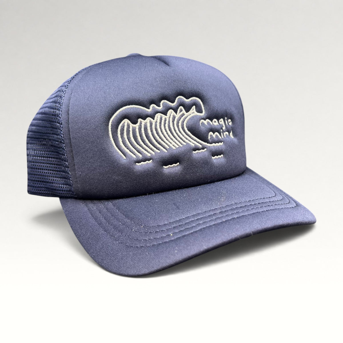 Magic Mind Modern Blue Wave Trucker Snapback Hat, photo 2