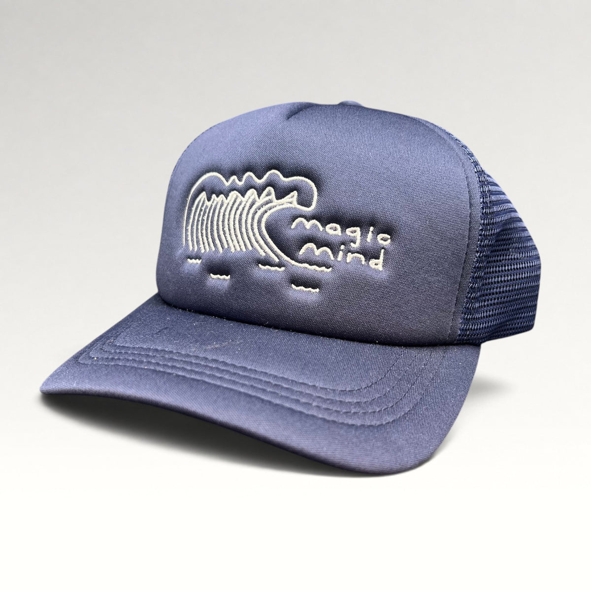 Magic Mind Modern Blue Wave Trucker Snapback Hat, photo 3