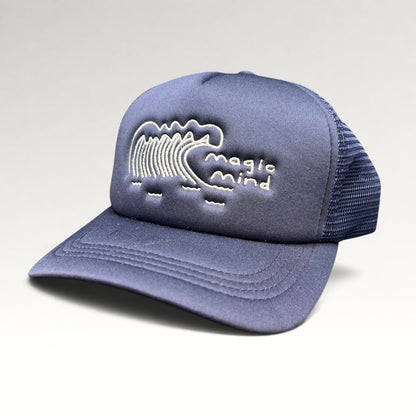 Magic Mind Modern Blue Wave Trucker Snapback Hat, photo 3