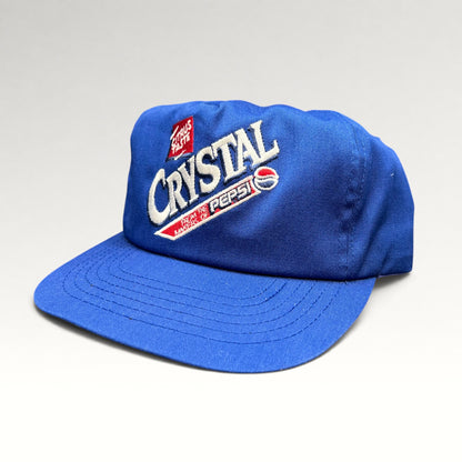 Crystal Pepsi Citrus Taste Vintage 1990s Blue Snapback Hat, photo 3