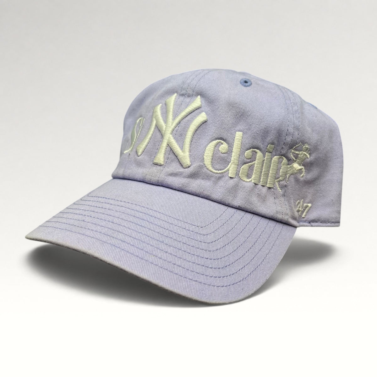 New York Yankees Sinclair ’47 Modern Lavender Strapback Hat, photo 3