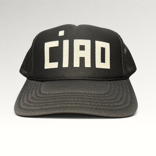 Clare V CIAO trucker hat front
