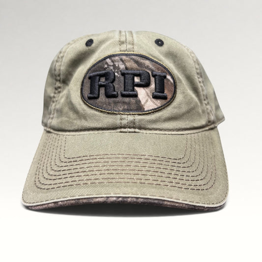 RPI Rensselaer The Game 2000s Camo-Trim Strapback Hat, photo 1